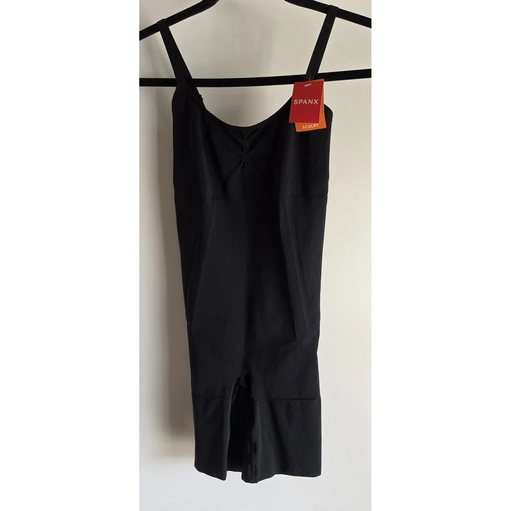 SPANX Shapewear M Black Shaping Short Brief Slimming Body Shaper NWT